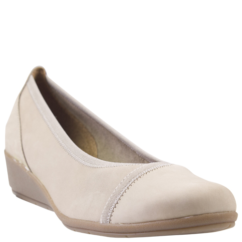 DF Supersoft | Flex Wedge | Taupe Nappa | Womens Nubuck Wedges ...