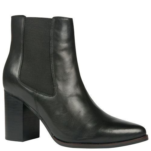 FRANKiE4 | NAOMi | Black | Women's Leather Heeled Ankle Boots ...