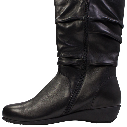 Ziera | Seattle (XF) | Black | 3/4 Orthotic Boots | Rosenberg Shoes ...