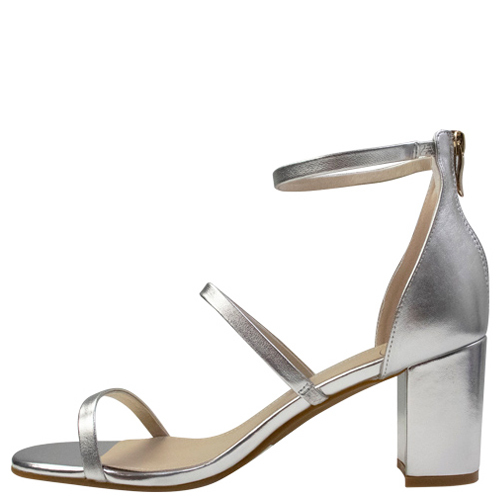 Katie 'n' Me | Clifton | Silver | Women's Dress Heels | Rosenberg Shoes ...