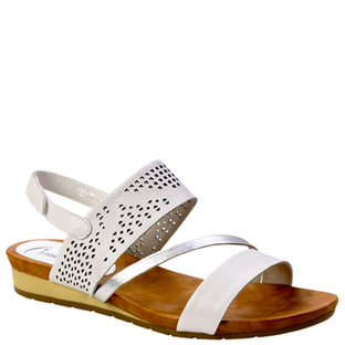 Geordi [Colour: White/Silver] [Size: 42]