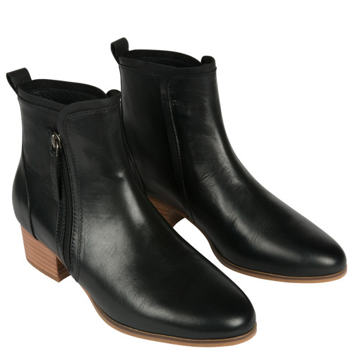 FRANKiE4 | LAURA | Black | Women's Leather Ankle Boots | Rosenberg ...