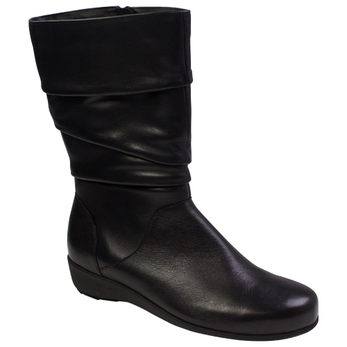 Ziera | Seattle (XF) | Black | 3/4 Orthotic Boots | Rosenberg Shoes ...