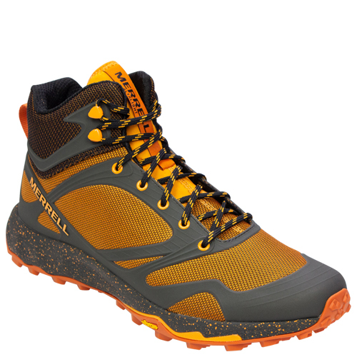 Merrell Mens Altalight Knit Mid Walking Boots Orange Sports Outdoors 