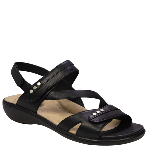 Ziera | Beaux | Black | Women's Comfort Sandals | Rosenberg Shoes ...
