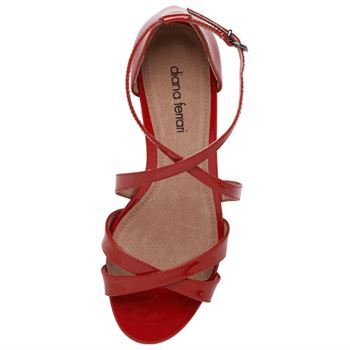 Diana Ferrari | Jocasta | Red Patent | Women's Wedge Heels | Rosenberg ...