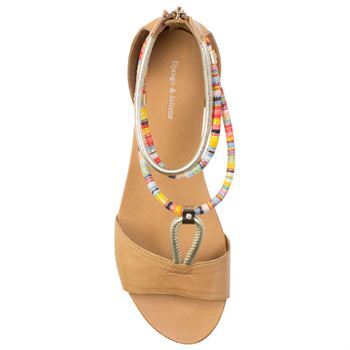 django and juliette tan sandals