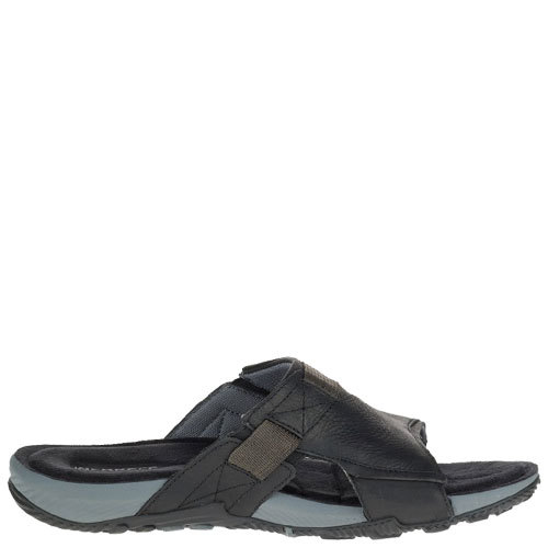 forholdsord lejer cabriolet Merrell | Terrant Slide | Black | Mens Leather Slides | Rosenberg Shoes |  Large Size