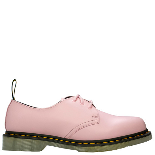 Dr Martens | 1461 3 Eye | Pink | Women's Leather Lace-Ups | Rosenberg Shoes | Large Size