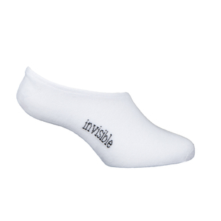 Mens White Invisible Socks  [Size: 11 - 14]