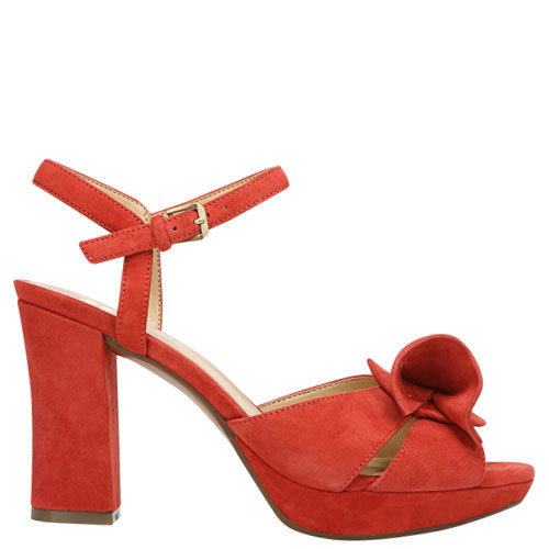 Naturalizer Adelle Red Suede Women s Platform Heels