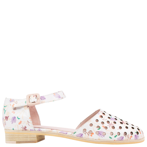 Quando [Colour: White Floral] [Size: 42]