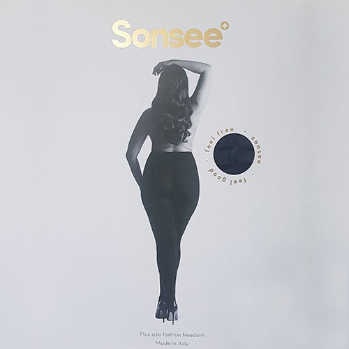 Opaque 100 Denier Footless Tights [Colour: Black] [Size: 14-16]