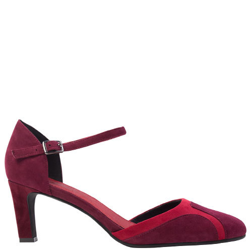 Barbie [Colour: Burgundy Suede Multi] [Size: 42]