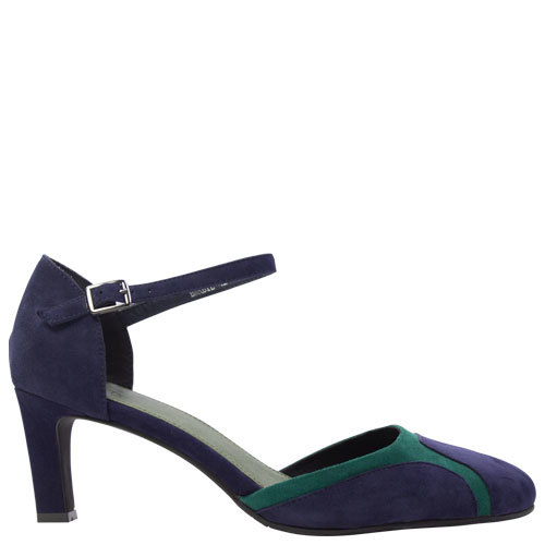 Barbie [Colour: Navy Suede Multi] [Size: 42]