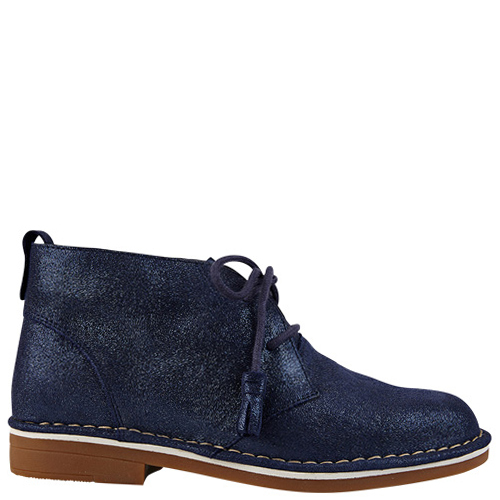 Cyra Catelyn [Colour: Navy Metallic Suede] [Size: 10]