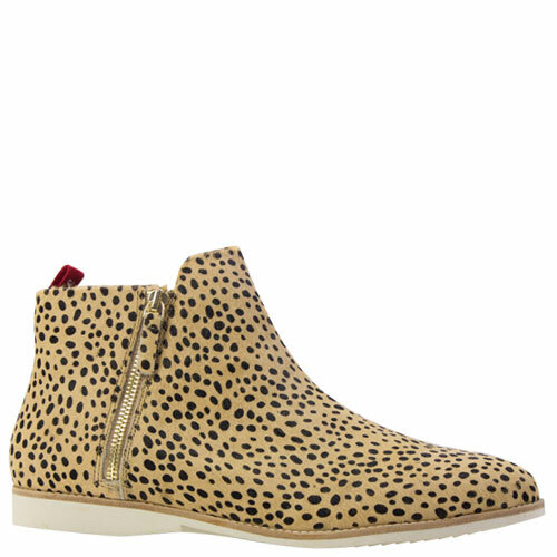 Side Zip Boot [Colour: Cheetah] [Size: 42]