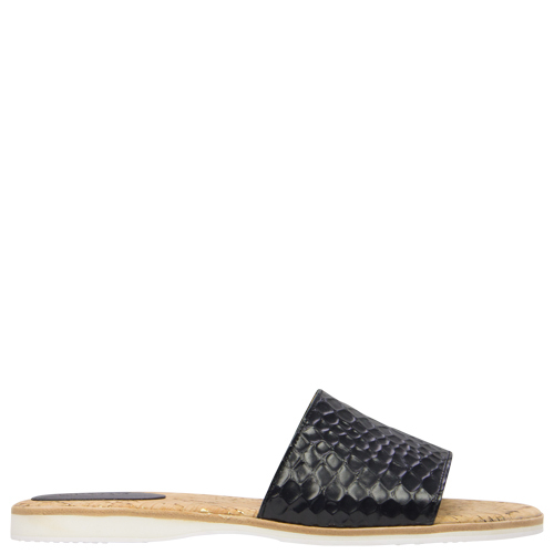 Sandal Slide [Colour: Black Croc] [Size: 42]