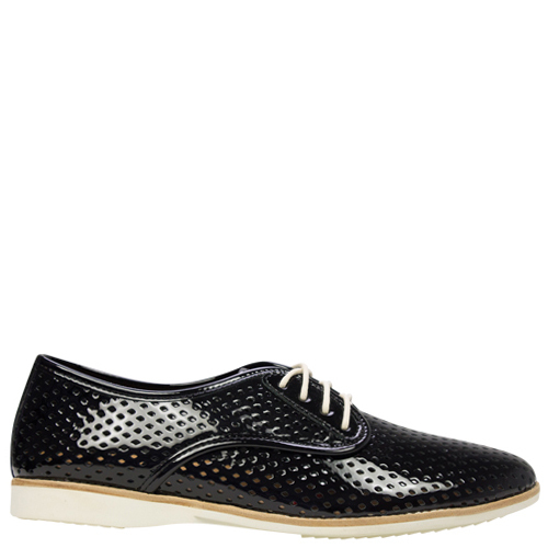 Derby Punch [Colour: Black Patent] [Size: 42]