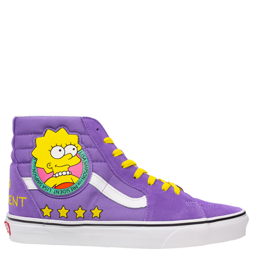 The Simpsons x Vans SK8-HI [Colour: Lisa 4 Prez] [Size: 10.5]