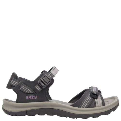 Terradora II Open Toe Sandal [Colour: Dark Grey/Pink] [Size: 10]