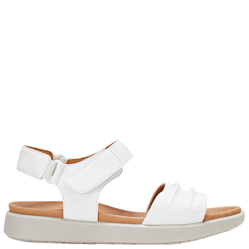 Hush Puppies | Mala | White | Women's Leather Sandals | Rosenberg Shoes ...