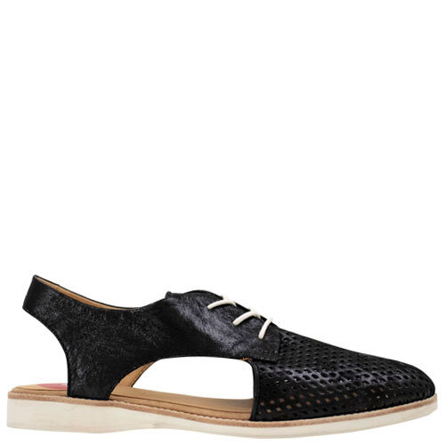 Slingback Punch [Colour: Black Shimmer] [Size: 42]