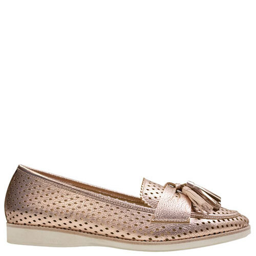 Loafer Punch Tassel [Colour: Rose Gold] [Size: 42]