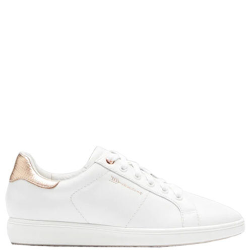 JACKiE III [Colour: White/Rose Gold Lizard] [Size: 10]