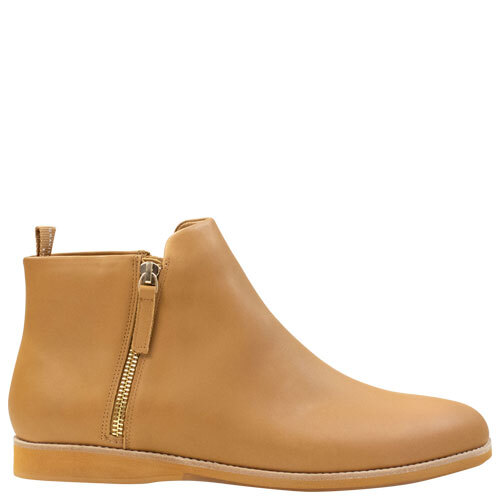 Side Zip Boot [Colour: All Soft Tan] [Size: 42]