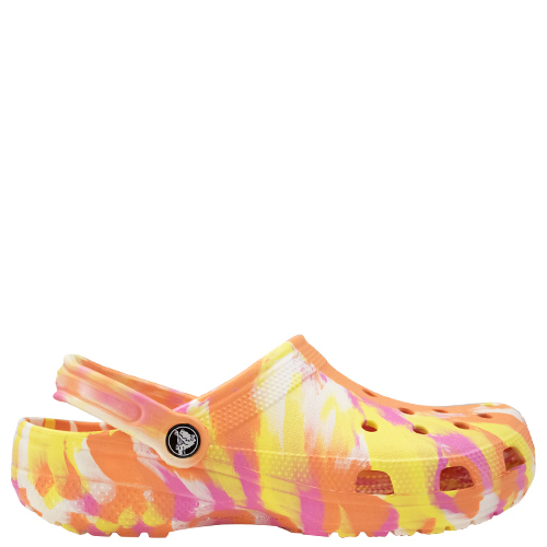 Classic Marbled Clog [Colour: Papaya/Multi] [Size: 13]