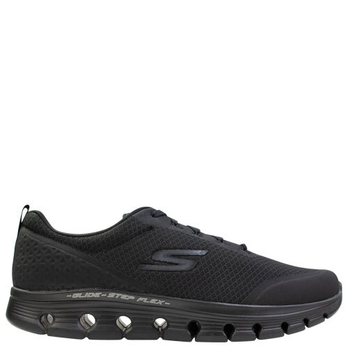 Go Walk Glide Step Ryder [Colour: Black/Black] [Size: 13]
