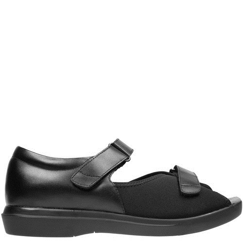 Ped Sandal [Colour: Black] [Size: 10]