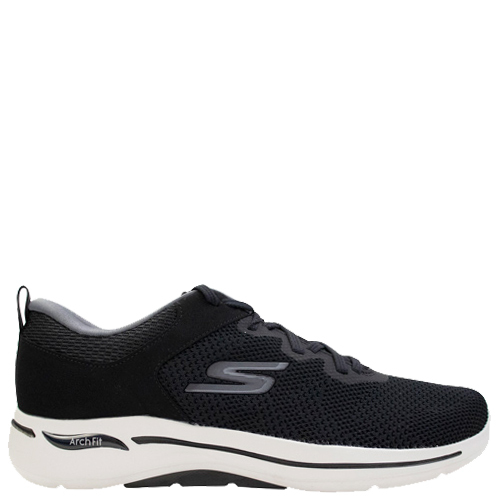 Go Walk Arch Fit | Clinton [Colour: Black/Grey] [Size: 13]