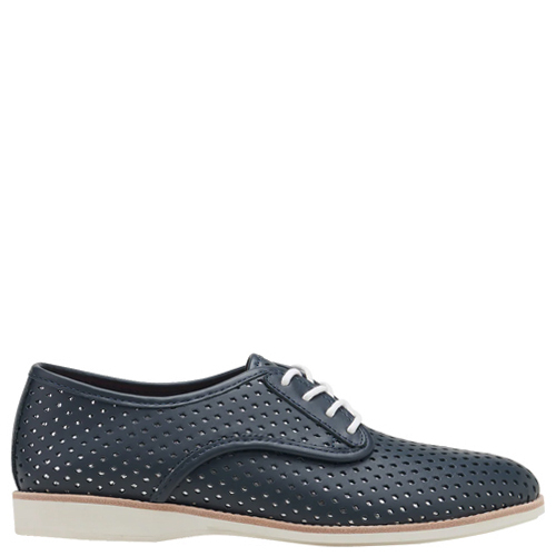 Derby Punch Overlay [Colour: Navy/Silver] [Size: 42]