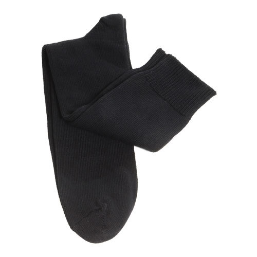 Mens Black Cotton Supersize Socks [Size: 17 - 21]