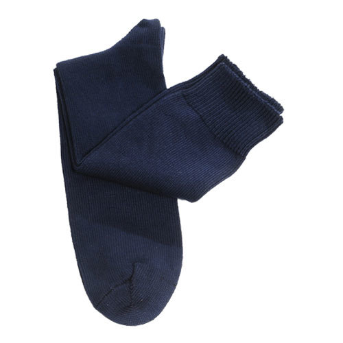 Mens Navy Cotton Supersize Socks [Size: 17 - 21]